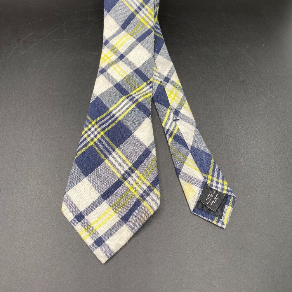 Express 100% Cotton Necktie Multicolor Plaid Office Modern 63"